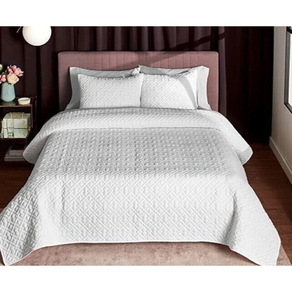 Ted Baker Trellis Guaze 3 Piece Quilt Set King Ivory*